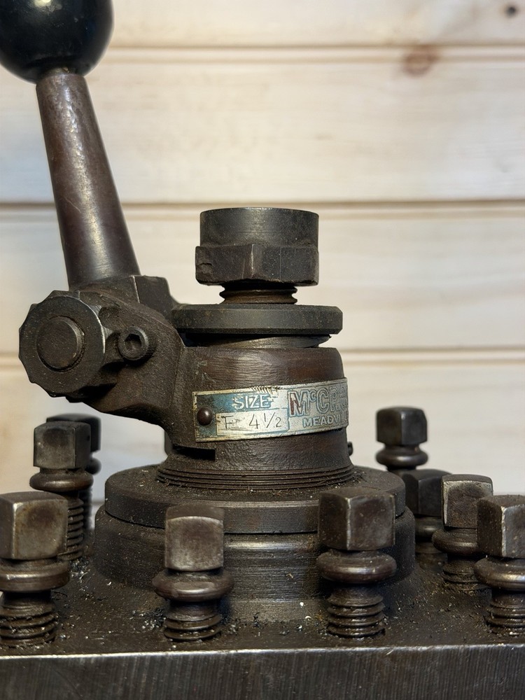 McCrosky Size E 4 1/2” 4 Side Quick Change Lathe Tool Post Machinist Tools