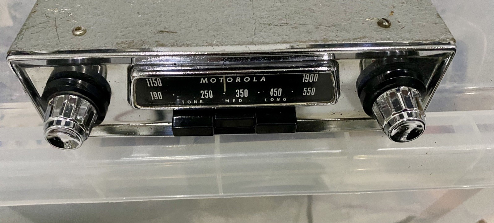 Motorola 115T chrome Car Radio Classic Vintage fully working