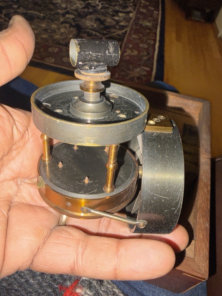 Antique Brass Air Meter Anemometer Circa 1900 Mining Tool