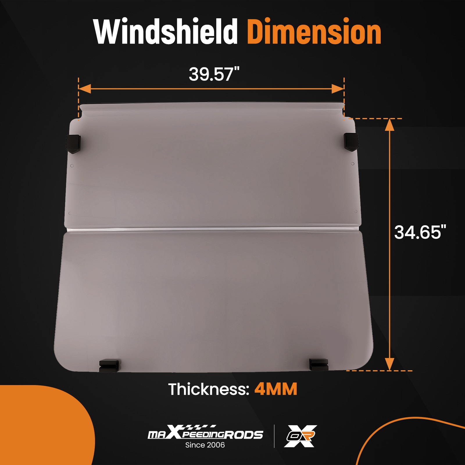 Tinted Folding Windshield Windscreen for Club Car DS Golf Cart 1982-2000.5 Gas