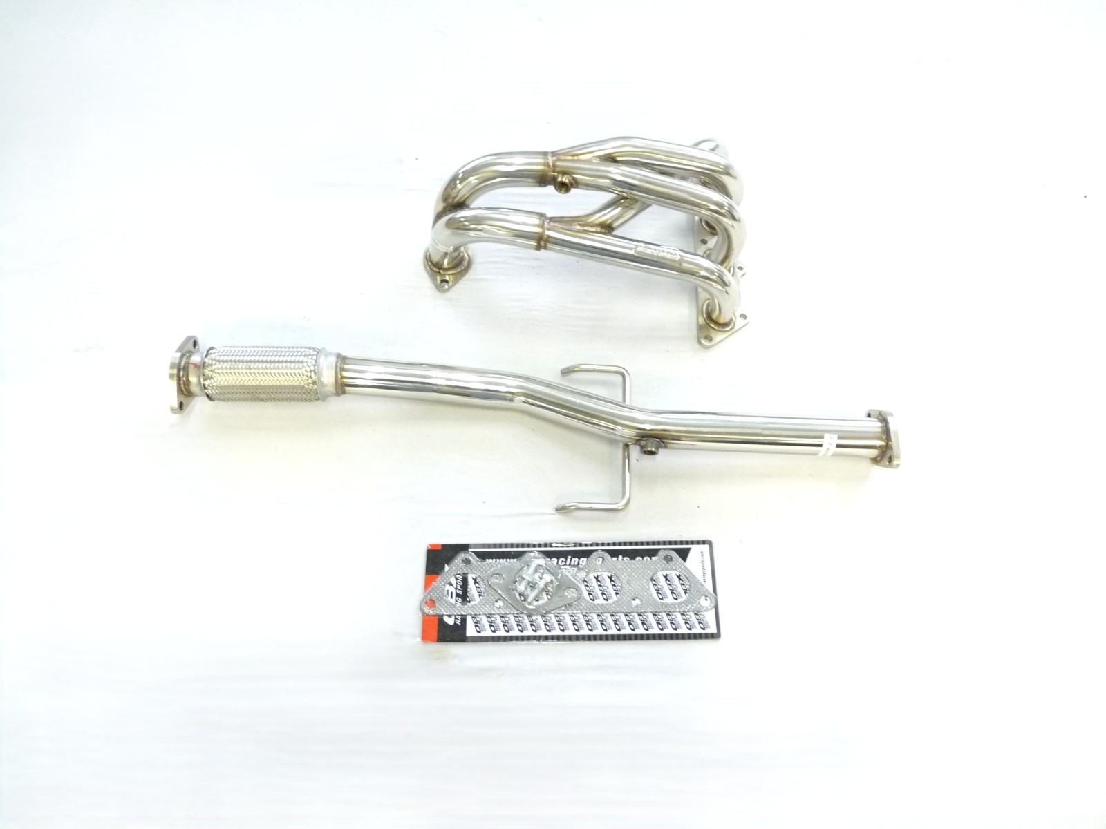 OBX Stainless Manifold 02-07 Mitsubishi Lancer 2.0L ES LS Non-O2 CA 4-2-1 2-O2