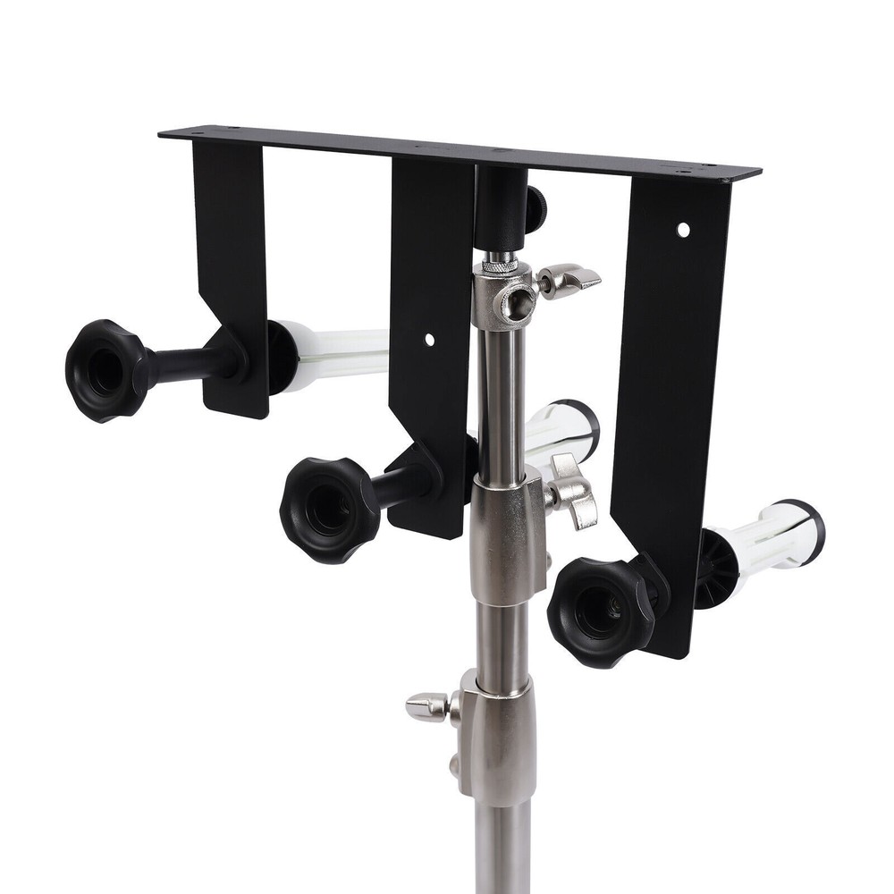 Electric 3-Roller Wall Mounted Motorized Cloth Background Support System Remote