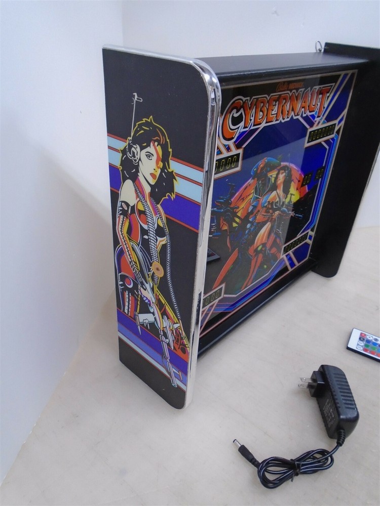 Bally Cybernaut Pinball Head LED Display light box