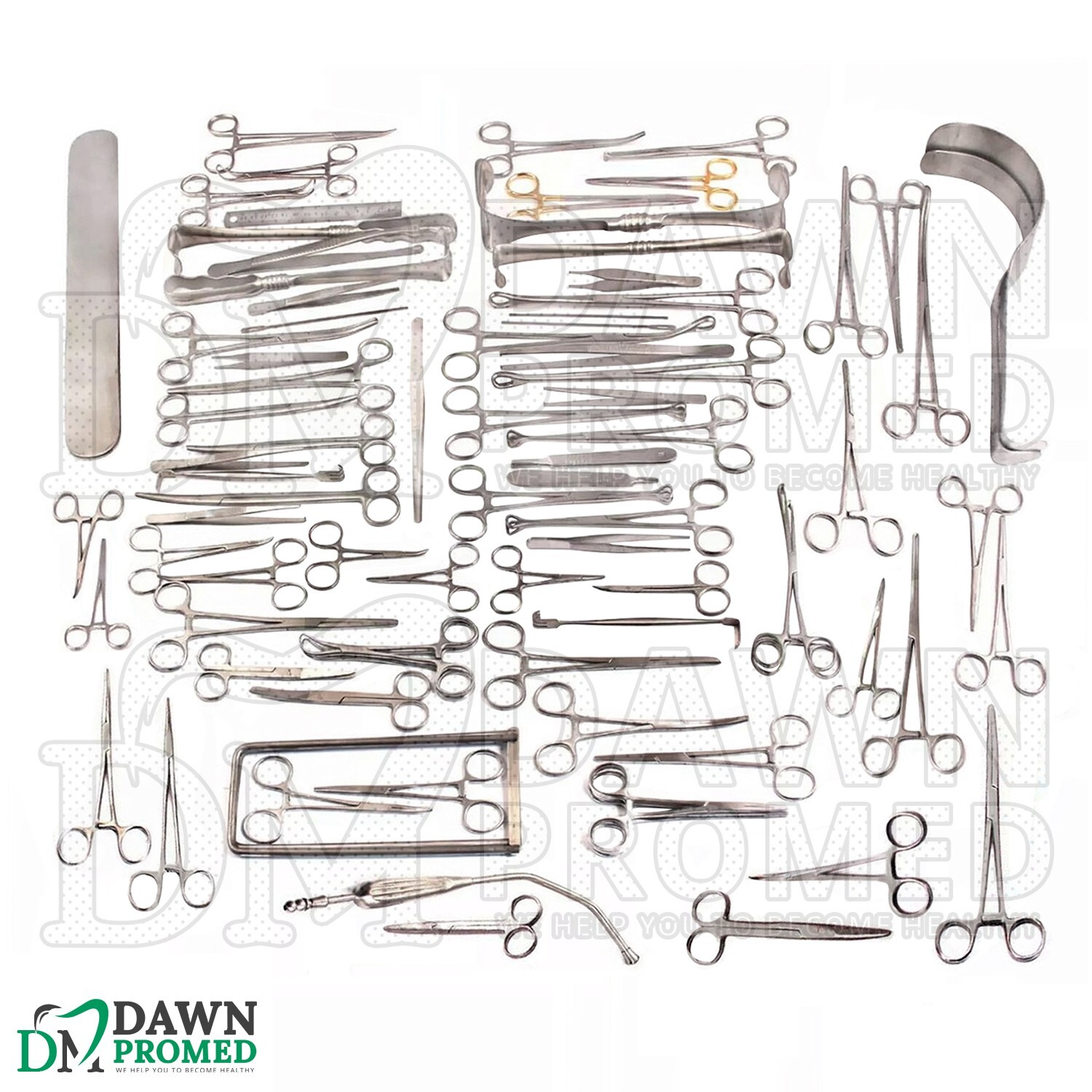 161 Pcs Major Basic Surgery Set Surgical Instruments Kit German Grade