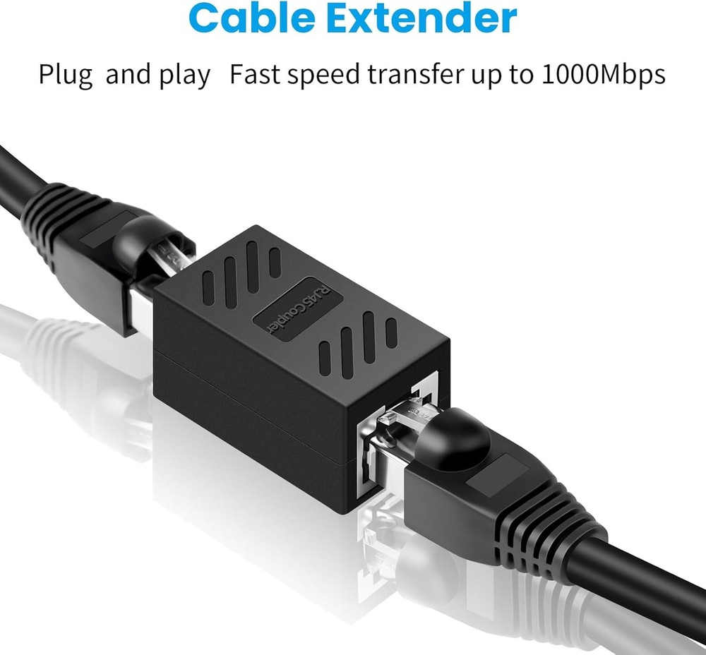 RJ45 Inline Coupler Cat7 Cat6 Cat5e Cat5 Ethernet LAN Network Cable Adapter Lot