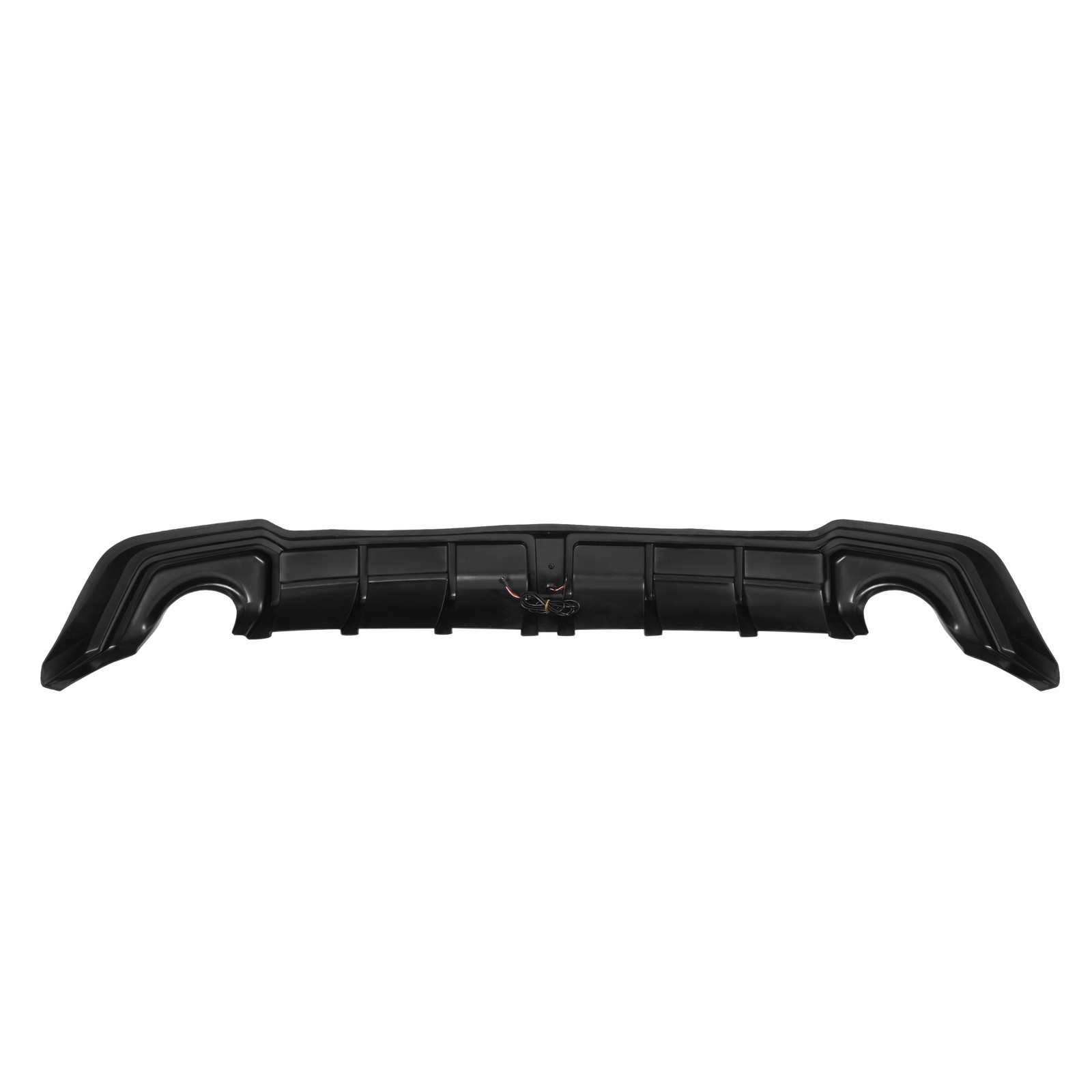 Rear Diffuser + Corner Spats W/LED For 2022-26 Honda Civic Sedan 4Dr Gloss Black