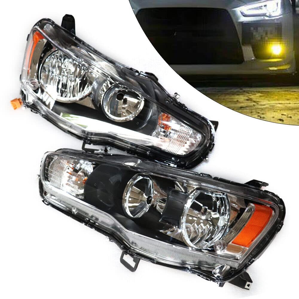 Headlights Halogen Replacement Fits 2008-2017 Lancer EVO Left Side