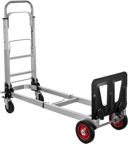 2 In 1 450Lbs Heavy Duty Aluminum Hand Truck Folding Dolly Cart Portable Trolley