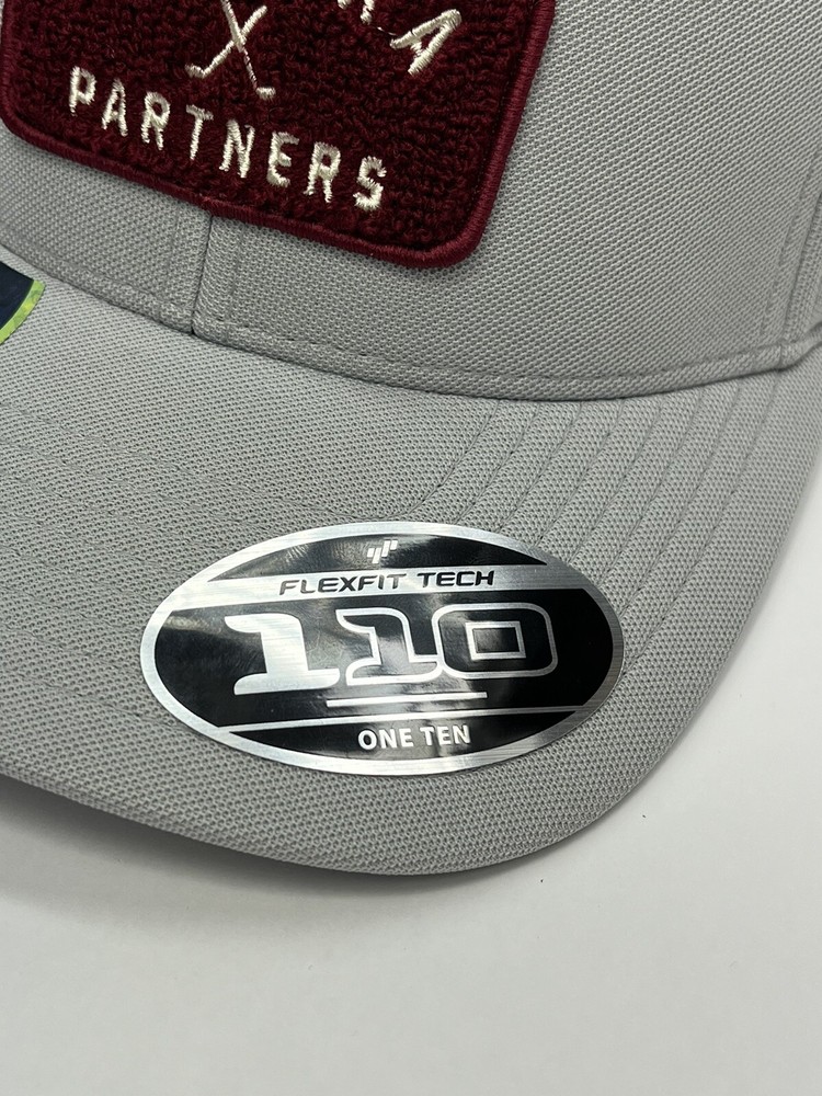 110 One Ten Flexfit Tech Gray Golf Hat Nuterra Patch Strapback