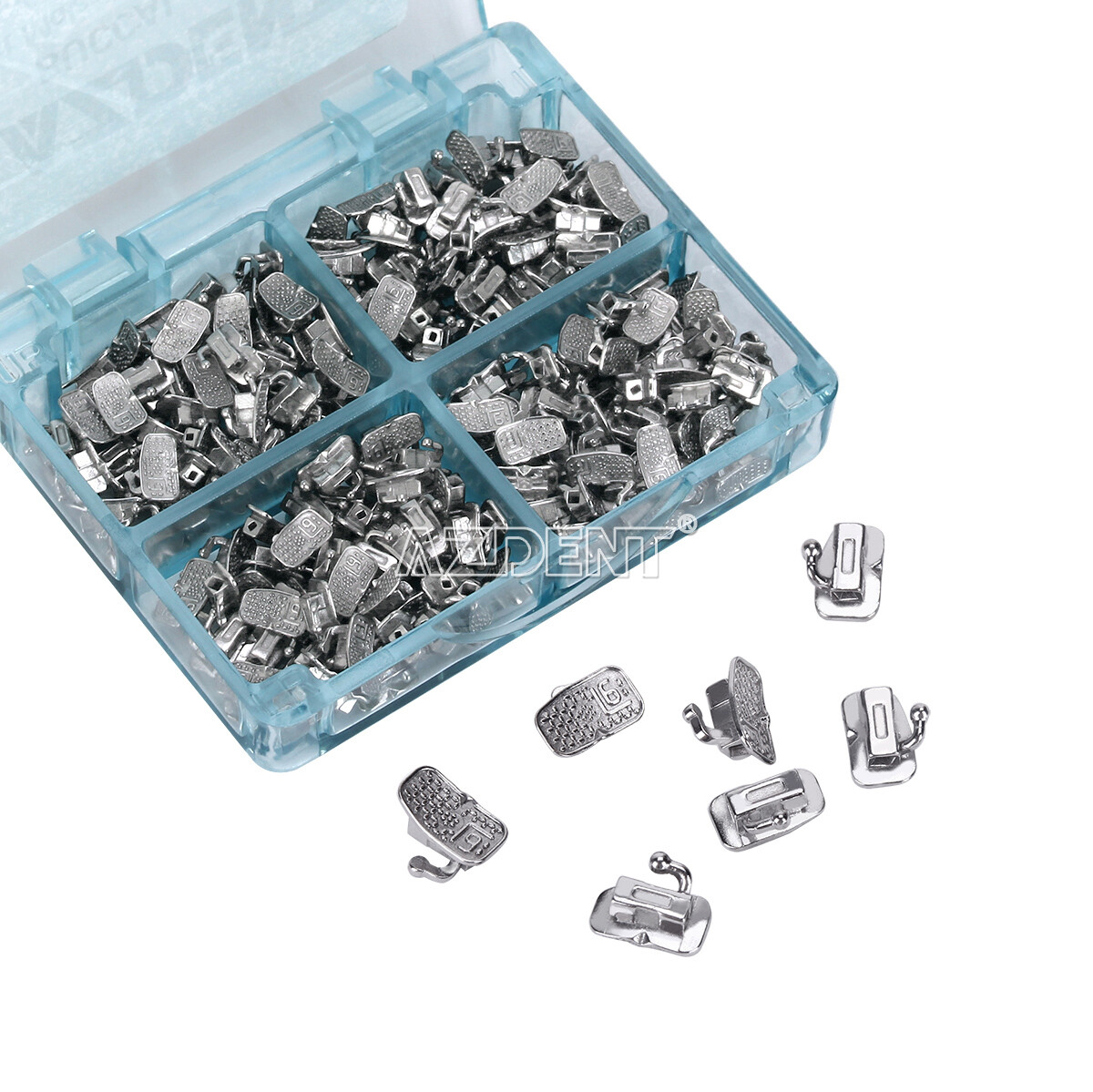 AZDENT Dental Ortho Braces Brackets Mini Roth.022 Hook 345/Arch Wire/Buccal Tube