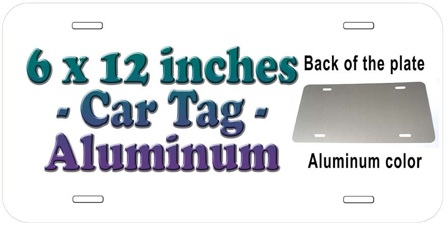 Johnny Cash Aluminum Car Tag License Plate