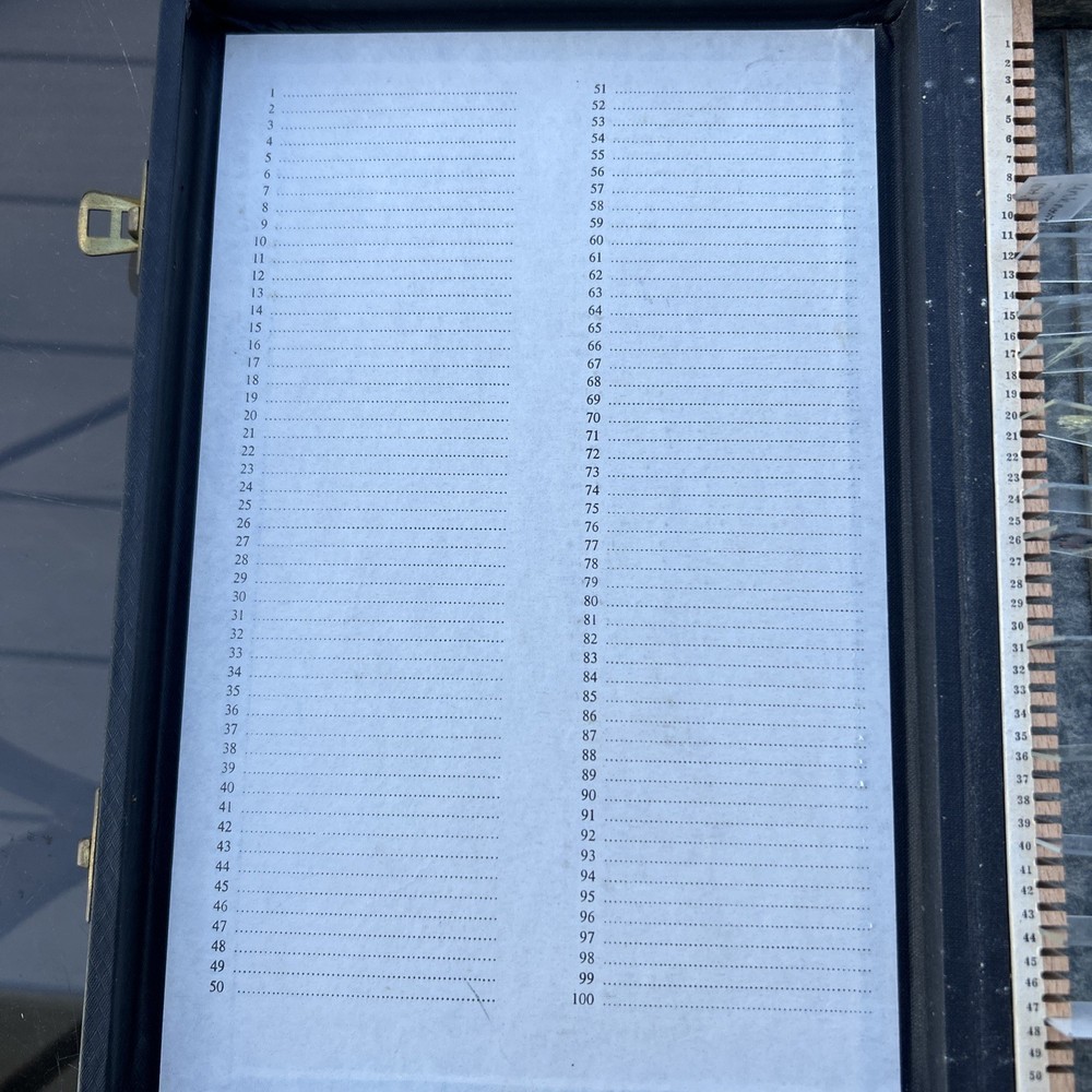 Microscopic Preparations Antique Microscope Slide Carrying Case Black