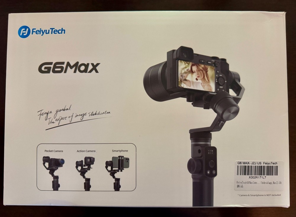 FeiyuTech G6 Max 3-Axis Camera Gimbal Stabilizer with Case