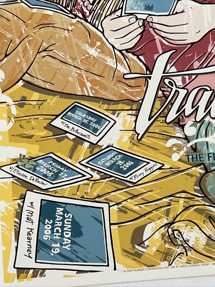 Train Mat Kearney Original Fillmore Concert Poster