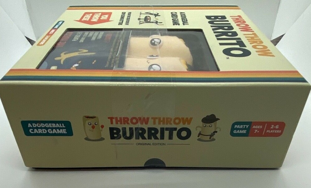 Throw Throw Burrito by Exploding Kittens A Dodgeball Card Game Friendly New