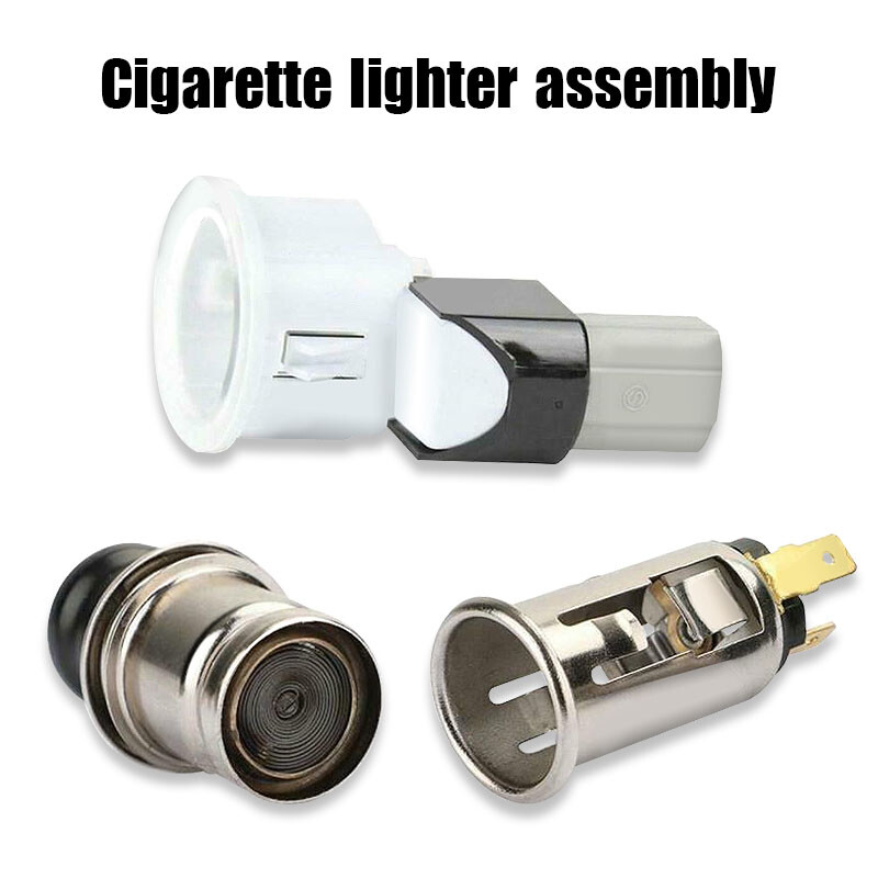 Car Cigarette Lighter Assembly Socket Element & Bezel Fit For Toyota Lexus Scion