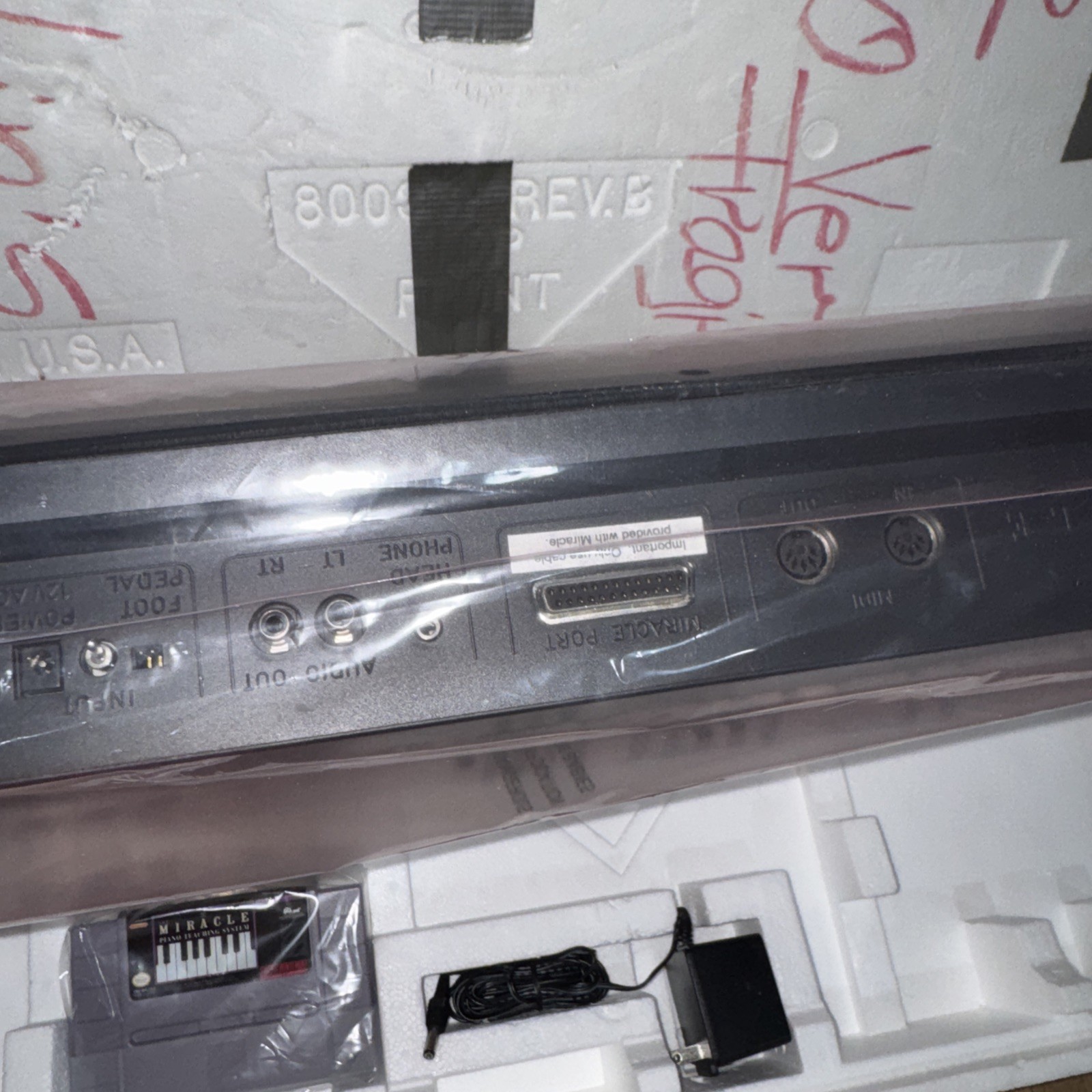 Miracle Piano Teaching System SNES keyboard and game set