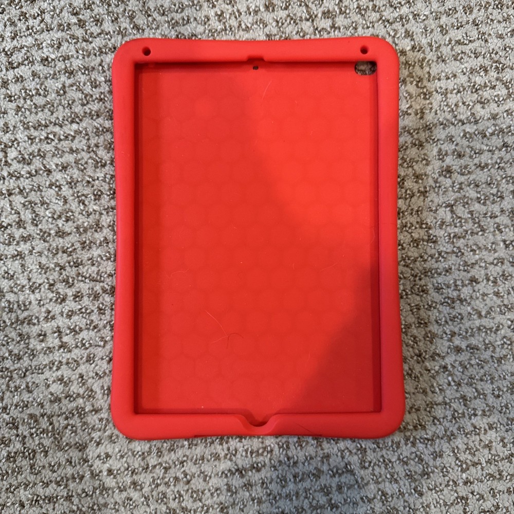 Casebot iPad 5th Generation Red Silicone Protector Case, Holds 6” X 9”