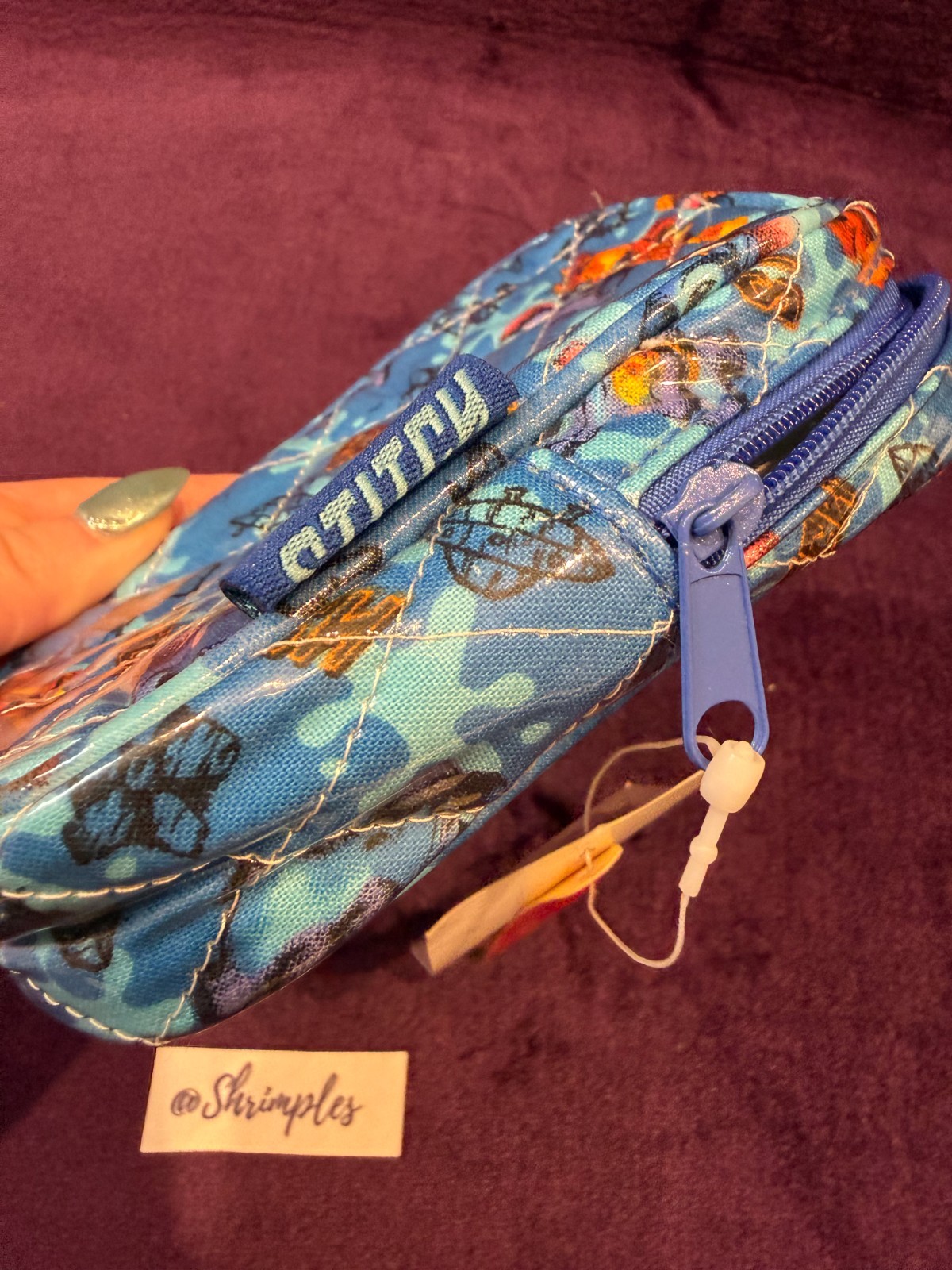 DISNEY STITCH Miniature Purse Wallet Bag Zipper Case Lilo & Stitch NEW With Tags