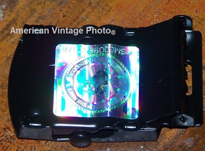 Belt USMC Marine Corps Style OD Green Web Canvas 100% Cotton Licensed Buckle