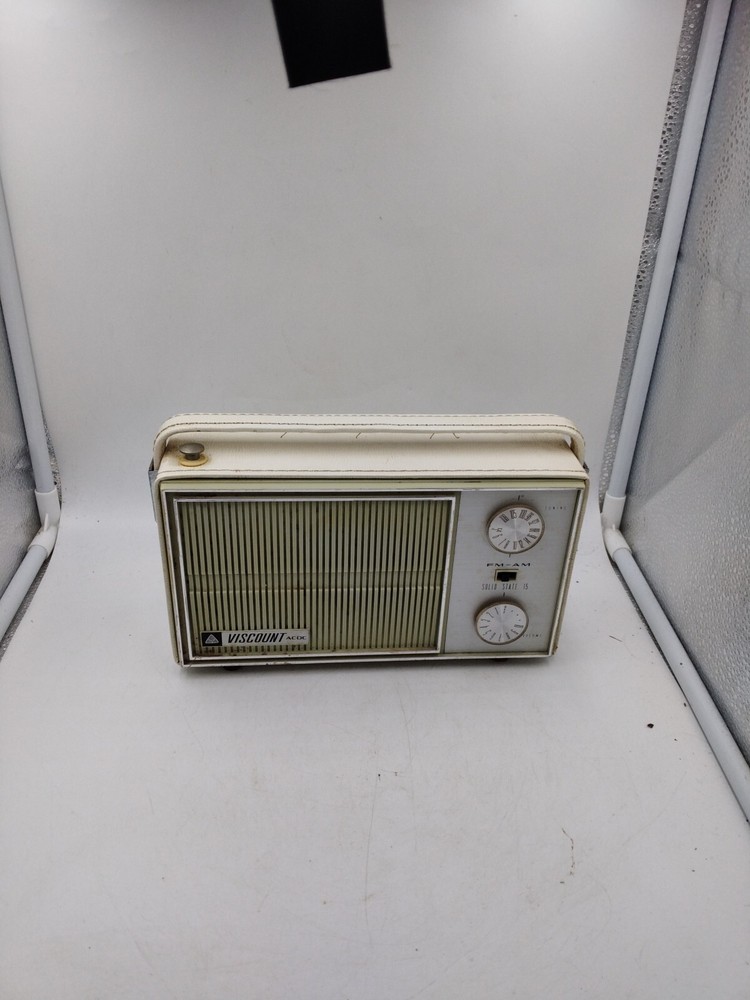 Viscount AC DC Solid State  Transistor Radio Model 1528 Tested Working
