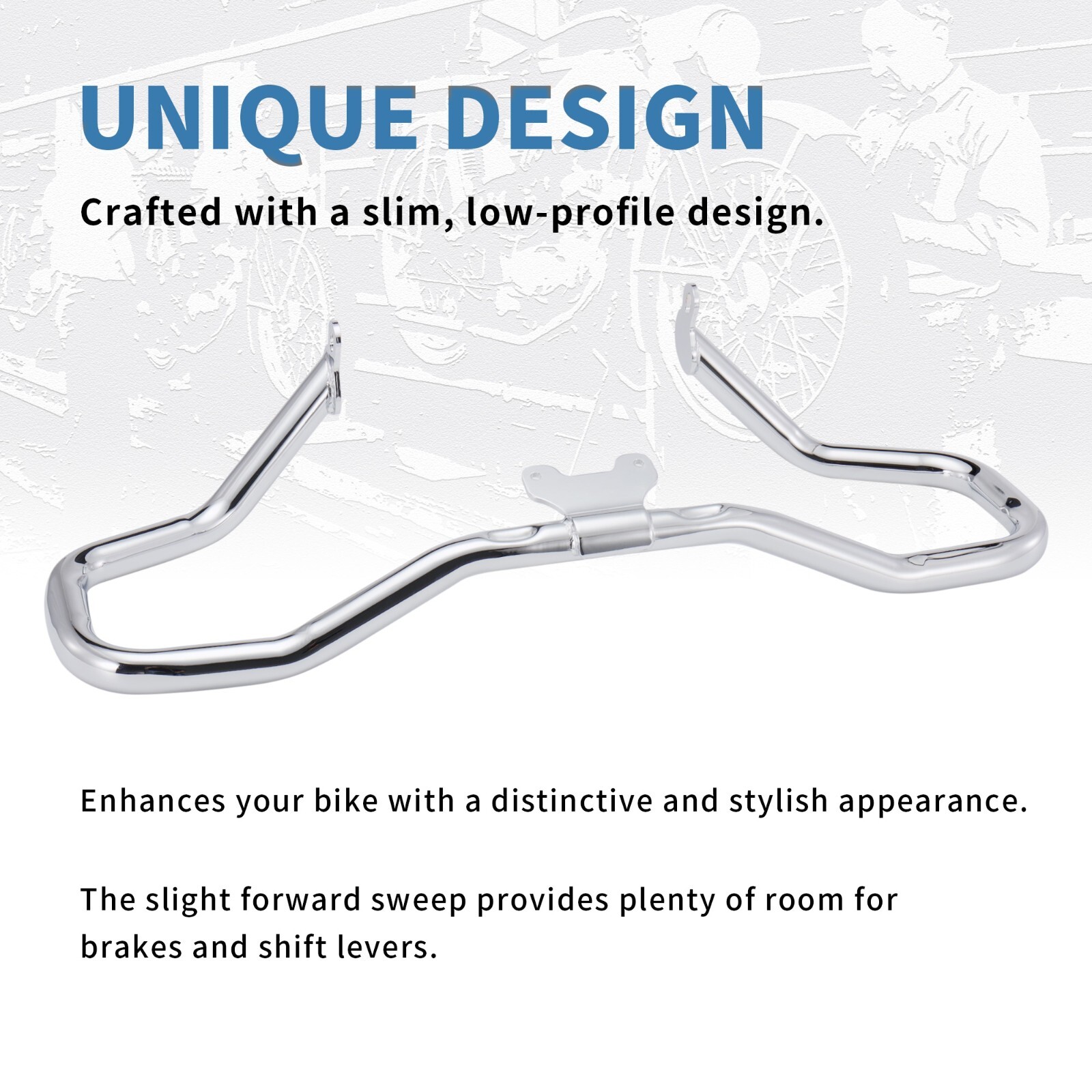 Touring Engine Guard Crash Bar for 2014-Later Harley Street Glide Silver