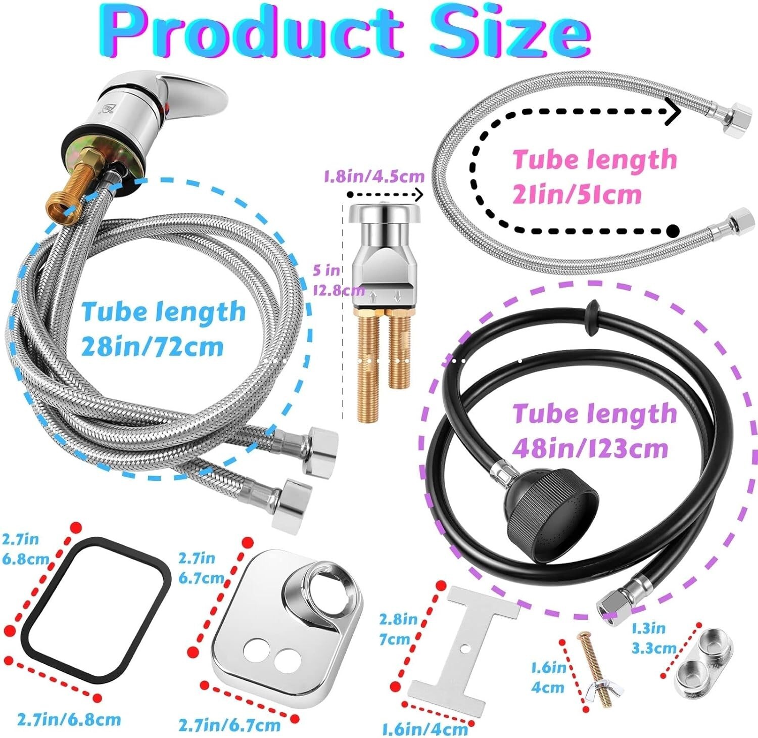 UPC Certified Salon Shampoo Bowl Faucet, Sprayer & Vacuum Breaker NEW FULL KIT!