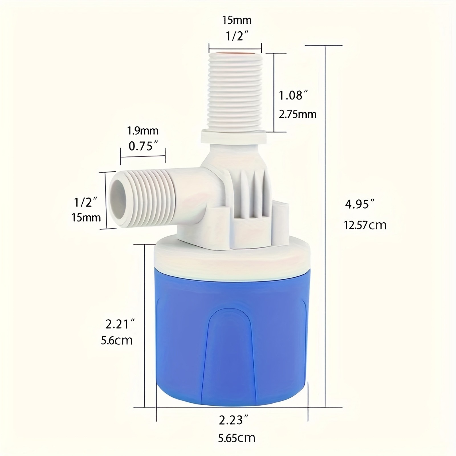 Automatic Float Valve - Rust-Resistant Water Level Controller, Easy to Install