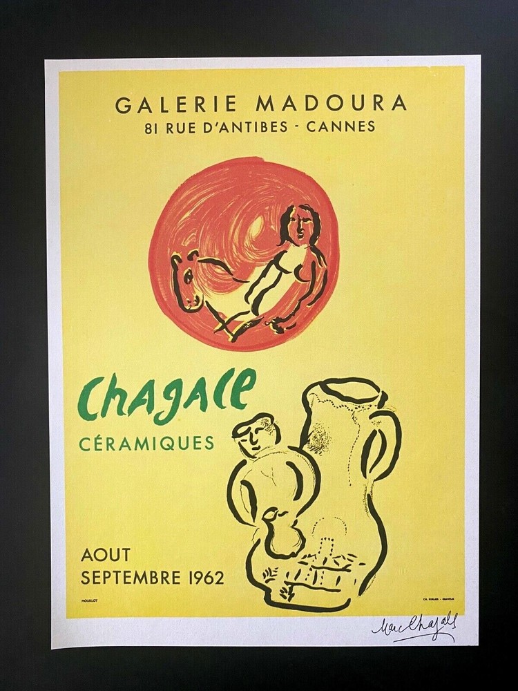 MARC CHAGALL + 1966 BEAUTIFUL SIGNED PRINT + BID NOW!!
