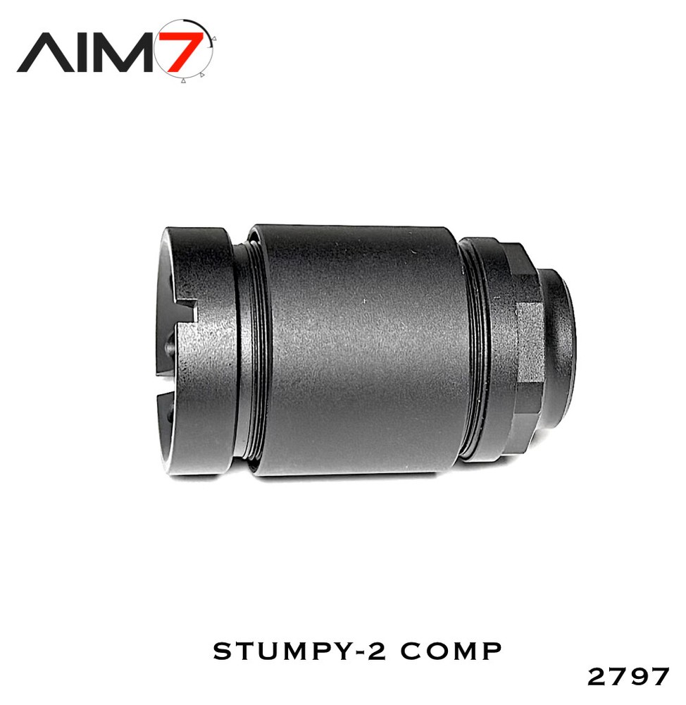 Aim7 STUMPY-2 9mm & 22LR & .40Cal Linear Comp 3 PCS muzzle brake