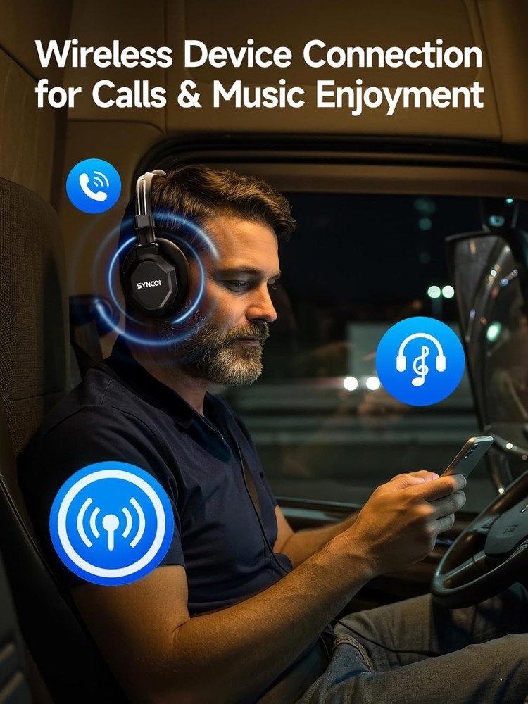 SYNCO XTALK XMAX5 Wireless Intercom Headset System 500m/1640ft Dual Ea5Pcs/Set