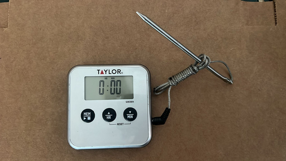 Taylor Digital Wired Probe Programmable Meat Thermometer with Timer