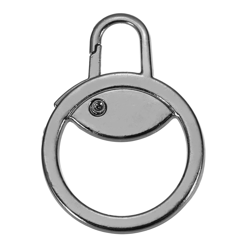 Zipper Pull Charm 1 Pcs Round Zipper Pull Replacement, Light Black