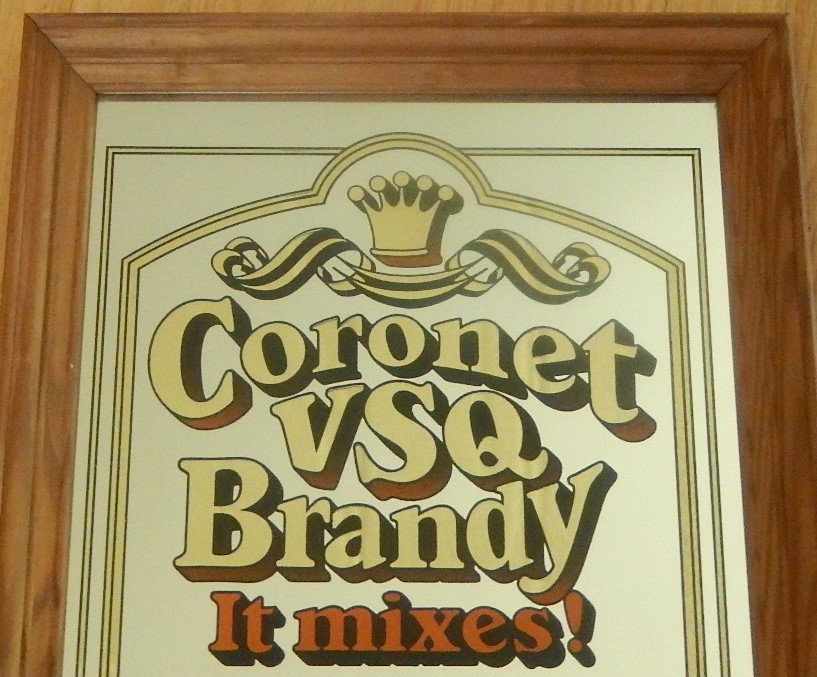 CORONET VSQ Brandy Mirror Sign