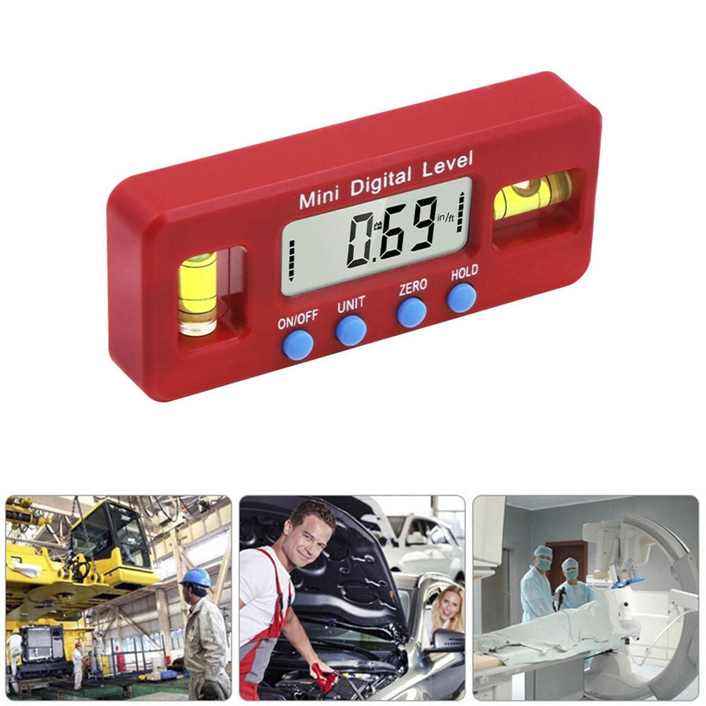 Magnetic Angle Finder Level Gauge Tool Mini Digital Protractor Inclinometer