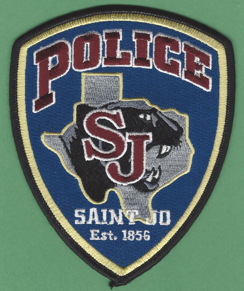 ST. JO TEXAS POLICE SHOULDER PATCH