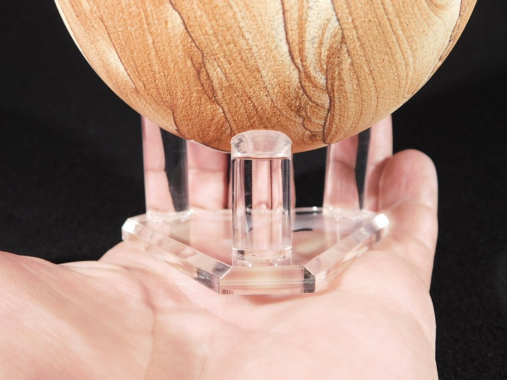 Heavy Duty THREE Post SPHERE Display Stand LARGE Size Clear Acrylic