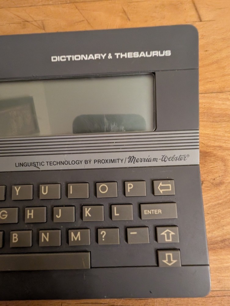 1987 Franklin Computer Dictionary Thesaurus LM-2000 Language Master Works