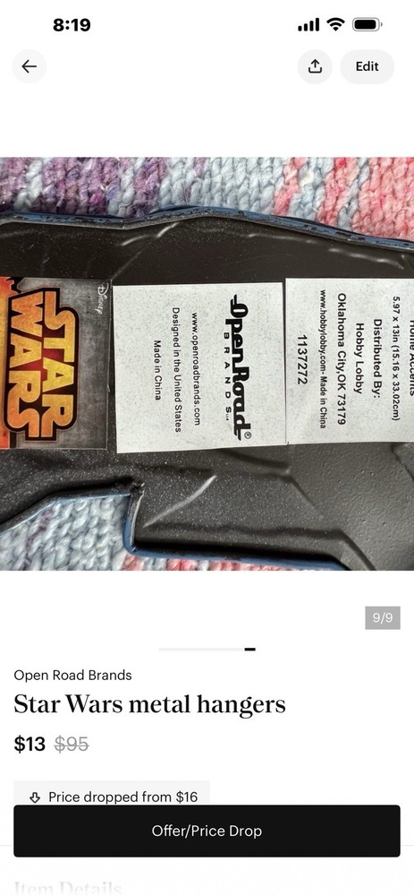 Star Wars Metal /6 Pieces