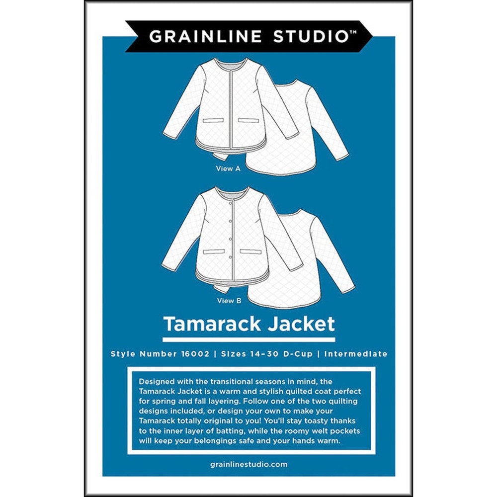 GRAINLINE STUDIO "TAMARACK JACKET" Size 14-32 Printed Sewing Pattern