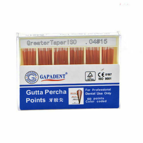 Dental Endodontic Absorbent Therapy Points 15-40# Gutta Percha Taper Coded
