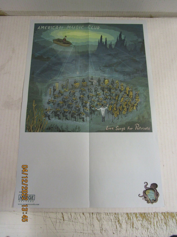 AMERICAN MUSIC CLUB Love Songs For Patriots Promo Poster New! Unused! Merge 2004
