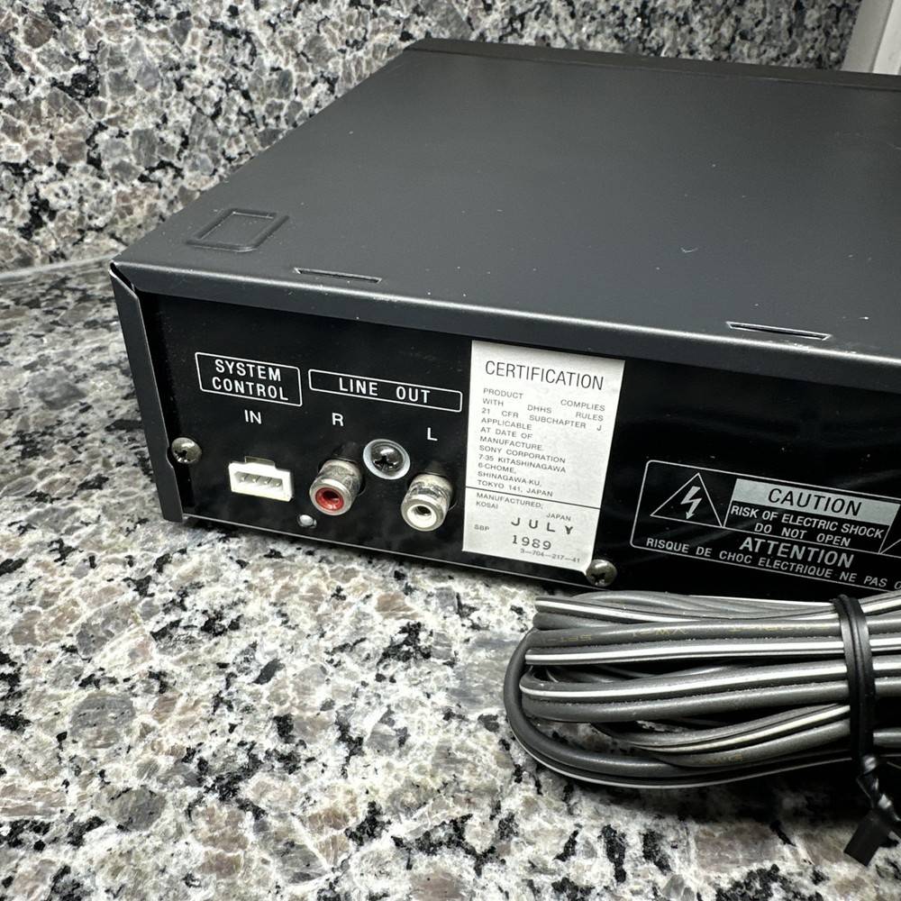 Sony Compact Disc Player CDP-S207 Tested & Working