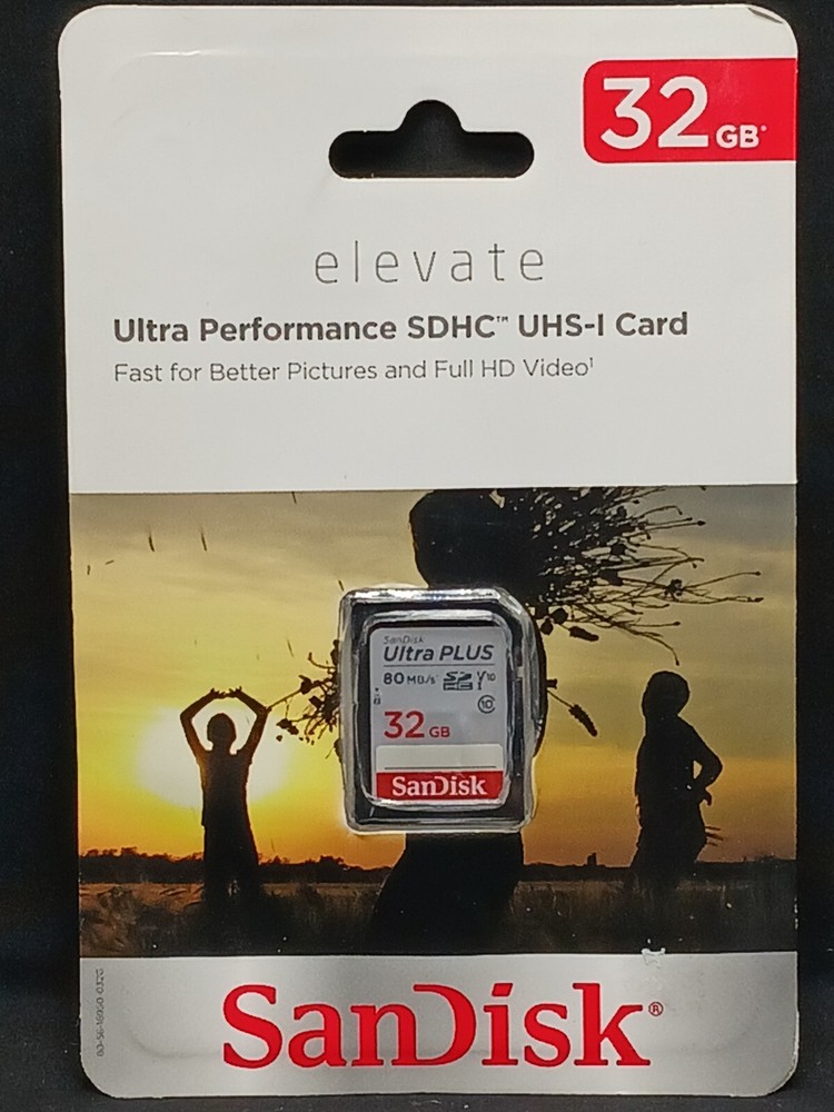 SANDISK ELEVATE 32GB ULTRA PERFORMANCE SDHC USH-I CARD