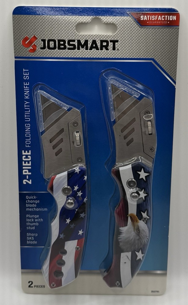 2-PIECE FOLDING UTILITY KNIFE SET