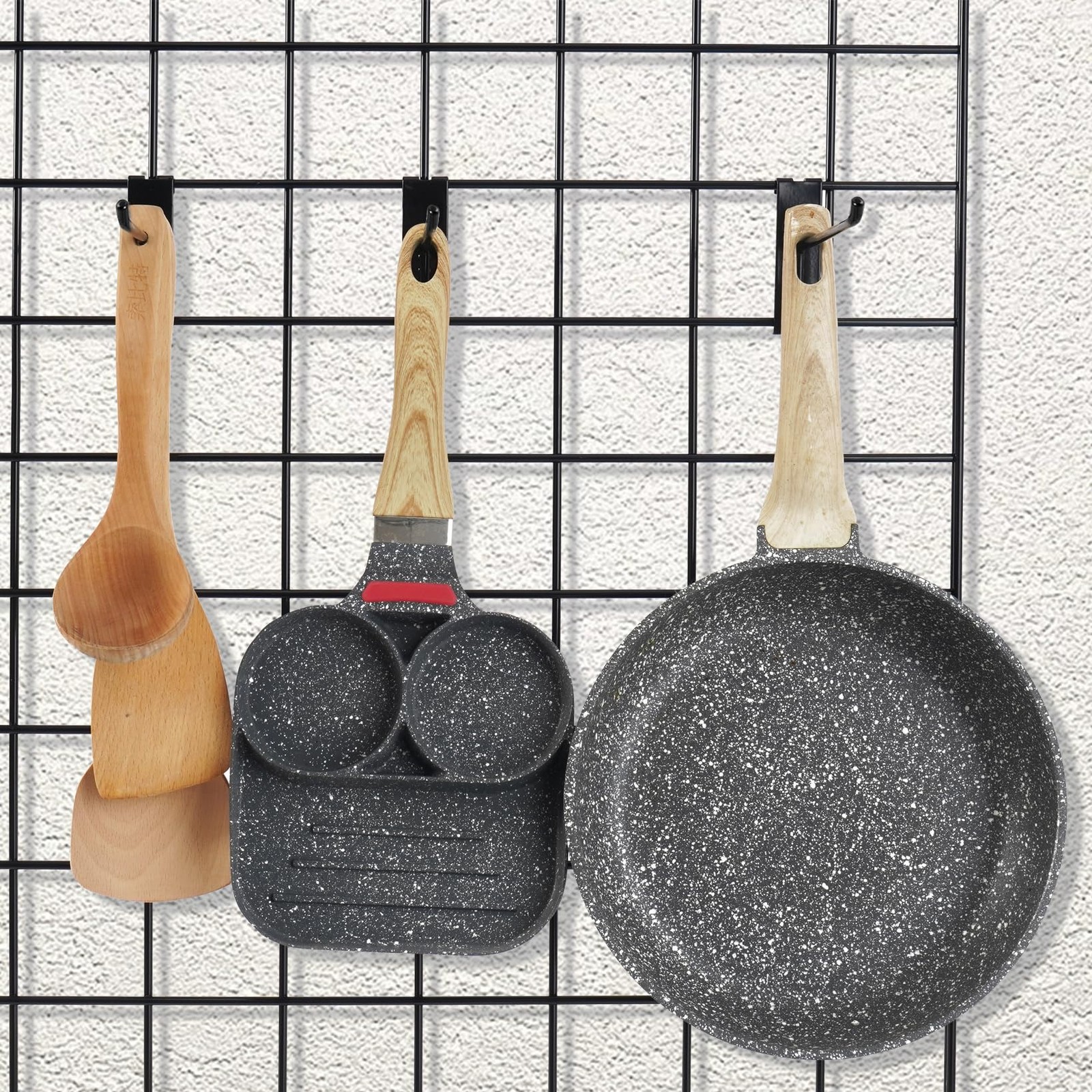 50 PC 8 inch Black Heavy Duty Gridwall Hooks for Grid Wall Panel Display