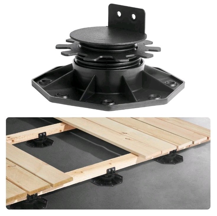 9 Pack Deck Support Pedestal Deck Foundation Base Adjustable 1.18"-2.36"