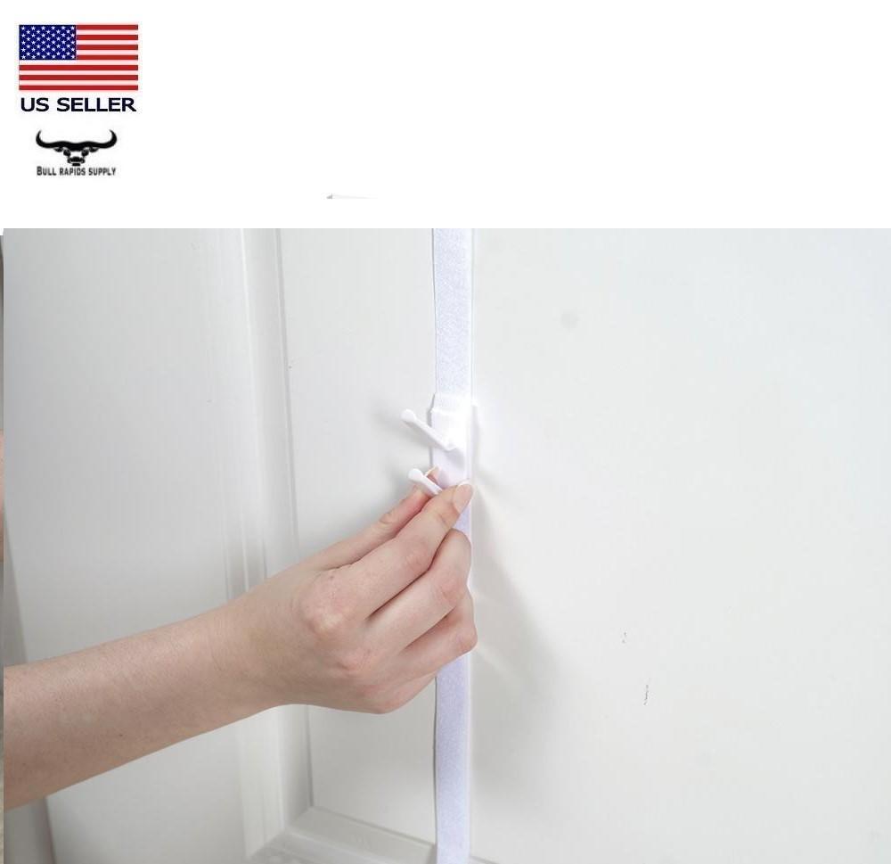 2 Pack Over-the-Door Adjustable Cap Caddy Hat Rack Organizer Holds 32 Ball Caps