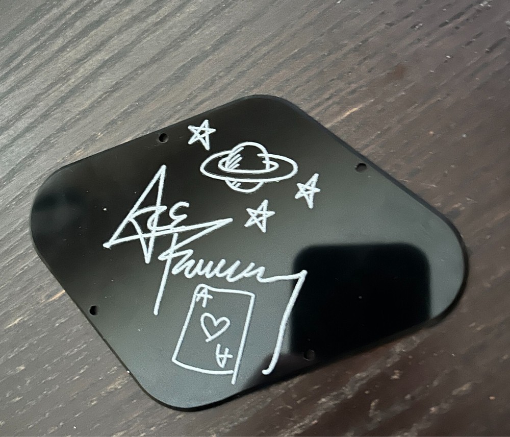 Ace Frehley of Kiss autograph UV DTF Decal Sticker 4 LP guitar control Cover