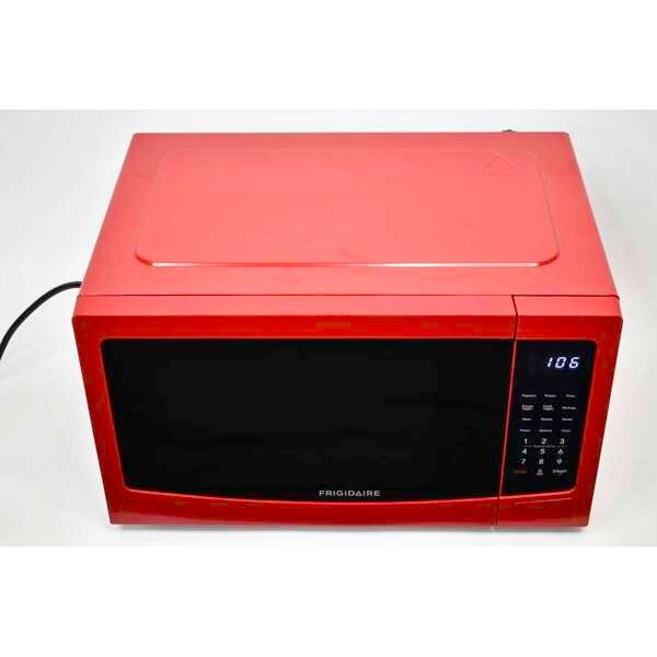 Frigidaire 0.9 Cu Ft Red Countertop Microwave Oven Compact & Powerful Microwave